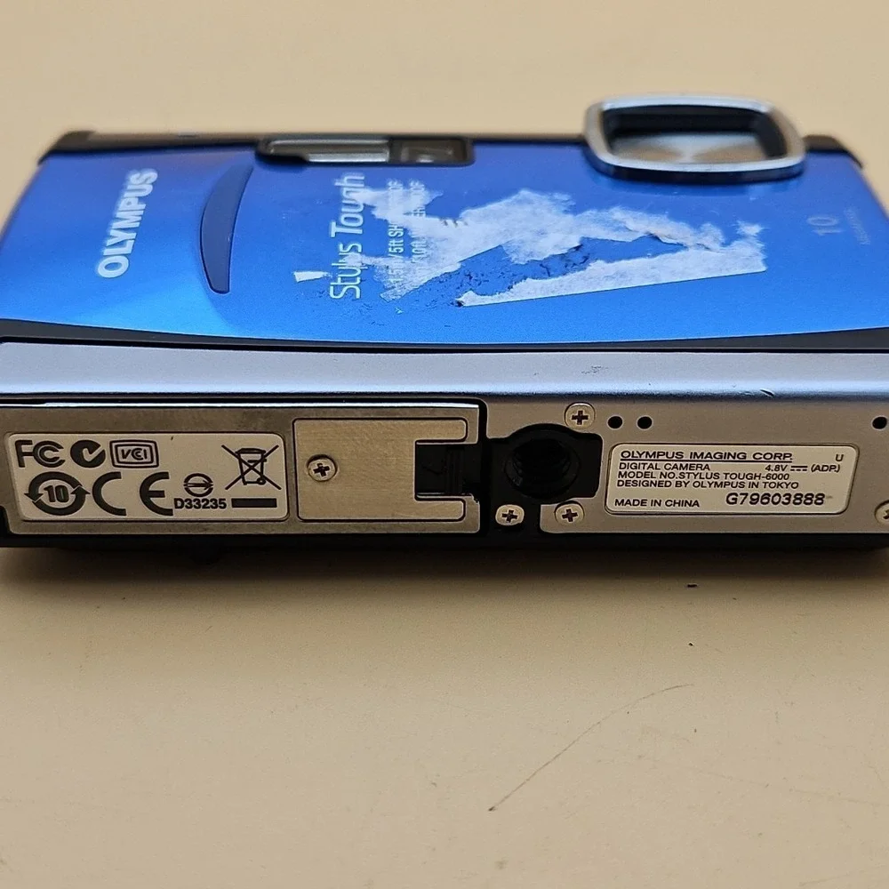 Olympus Stylus Tough 6000 10MP Compact Digital Camera Untested For Parts As Is